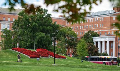 M Circle with Red Roses