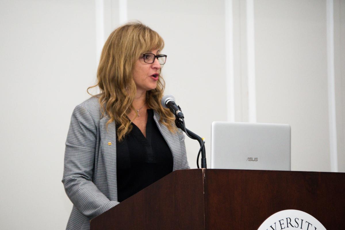 Julie Lenzer speaking