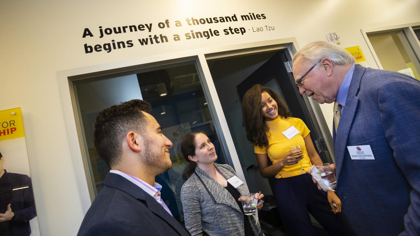 Alumni conversing at Startup UMD