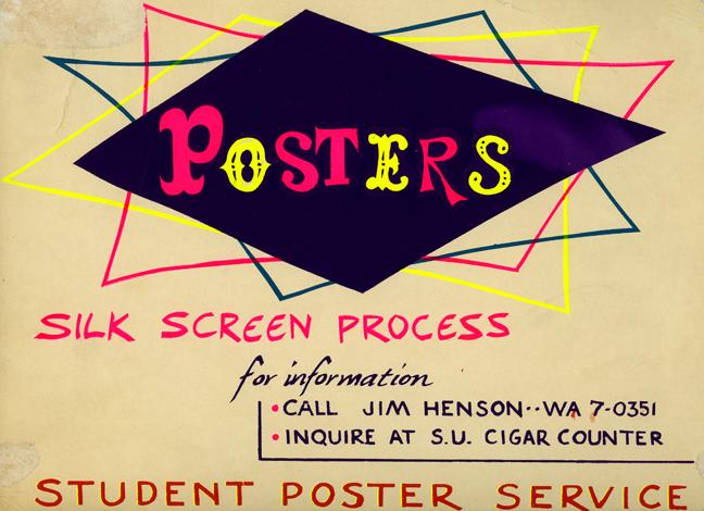 Jim Henson Silk Screen Poster Service